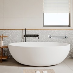 4PCS Stainless Steel Handicap Grab Bar for Bathtub and Shower Elderly Assistance