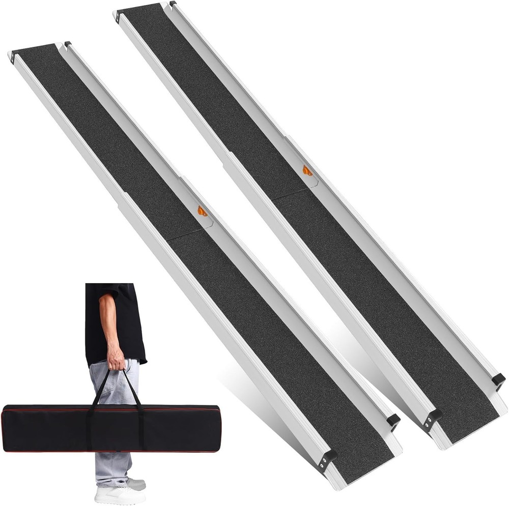 Wheelchair ramp 5FT Lightweight Retractable and Portable with Handbag 2722