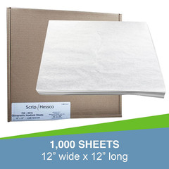 Economy Headrest Paper Sheet Squares with Slots, 1000-Pack, 12″X12″ – White Face