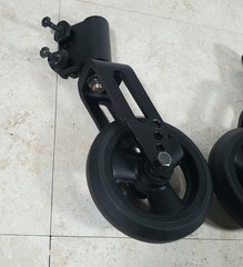 Quickie 2 Folding Manual Wheelchair Caster Wheels With Forks + Mounts