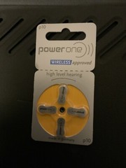 Power One Size 10 Zinc Air Hearing Aid Batteries (40 batteries)