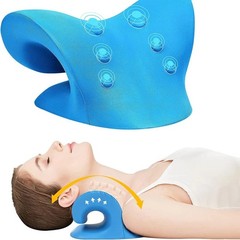 Neck Shoulder Stretcher Cervical Traction Pillow Pain Relief Device