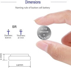 379 SR521SW V379 Watch Battery 1.5V Button Cell (10-Pack) 10 Count (Pack of 1)