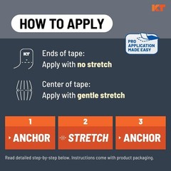 Kinesiology Athletic Tape – 20 Count Precut 10” Cotton Strips, Blue