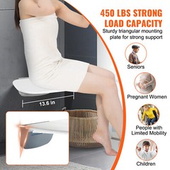 VEVOR Folding Shower Seat 13.6“ x 12.8“ Wall Mounted Shower Bench 450 lbs