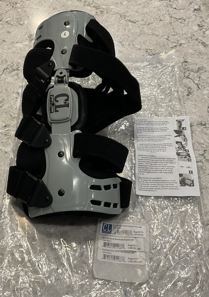 Comfortland OA- 200 Knee Brace Set Right & Left Knees With Tool Kit-NEW