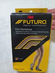 3M Futuro Compression Pantyhose, Plus Size, Nude Female of 20-30mmHG 1 Pair