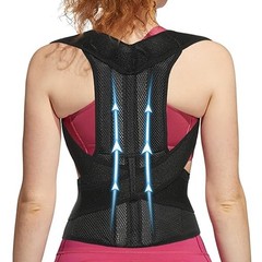 Men Women Posture Corrector Pain Relief Support Full Back Shoulder Brace Belt