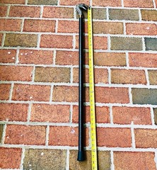 Self Defense Cane – Black Bronze – Beautiful Cast Dragon Head Handle – Tall 38″
