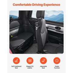 Uimoso 4-Wheel Enclosed Mobility Scooter for Seniors, 660lbs Capacity, 3-Seater