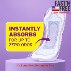 Incontinence Pads for Women, 6 Drop Ultimate Absorbency, Regular Length, 112