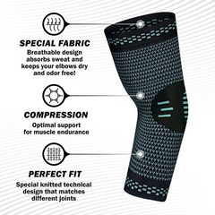 Elbow Brace Compression Sleeve Support Pad Tennis Golf Gym Sports Arm Protector