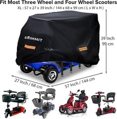 Durable 420D Oxford Electric Scooter Cover with Waterproof Strip & Storage Bag