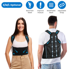 Posture Corrector for Women Men Adjustable Back Brace