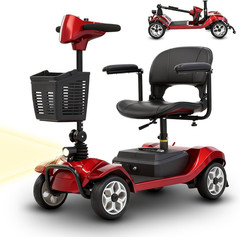 Portable 4 Wheel Mobility Scooter for Seniors 15 Mile 330 LBS ROBTWOK