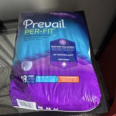 Prevail Per-Fit Daily Underwear Women L Incontinence Pants Extra Absorbency 18ct