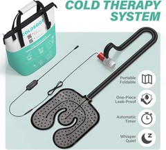 Cold Therapy Machine w Timer Ice Circulation Compression Pad Portable