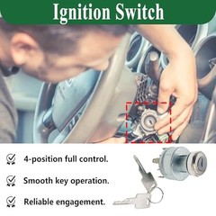 12V 30A Ignition Switch with 2 Keys for International 4000 & 8000 Series