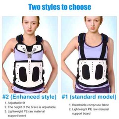 New Fixed Spinal Adjustable Back Brace Kyphosis Mild Scoliosis Post Support