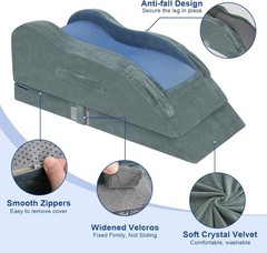 KingPavonini Adjustable Leg Elevation Pillows for After Surgery, Ergonomic Curve