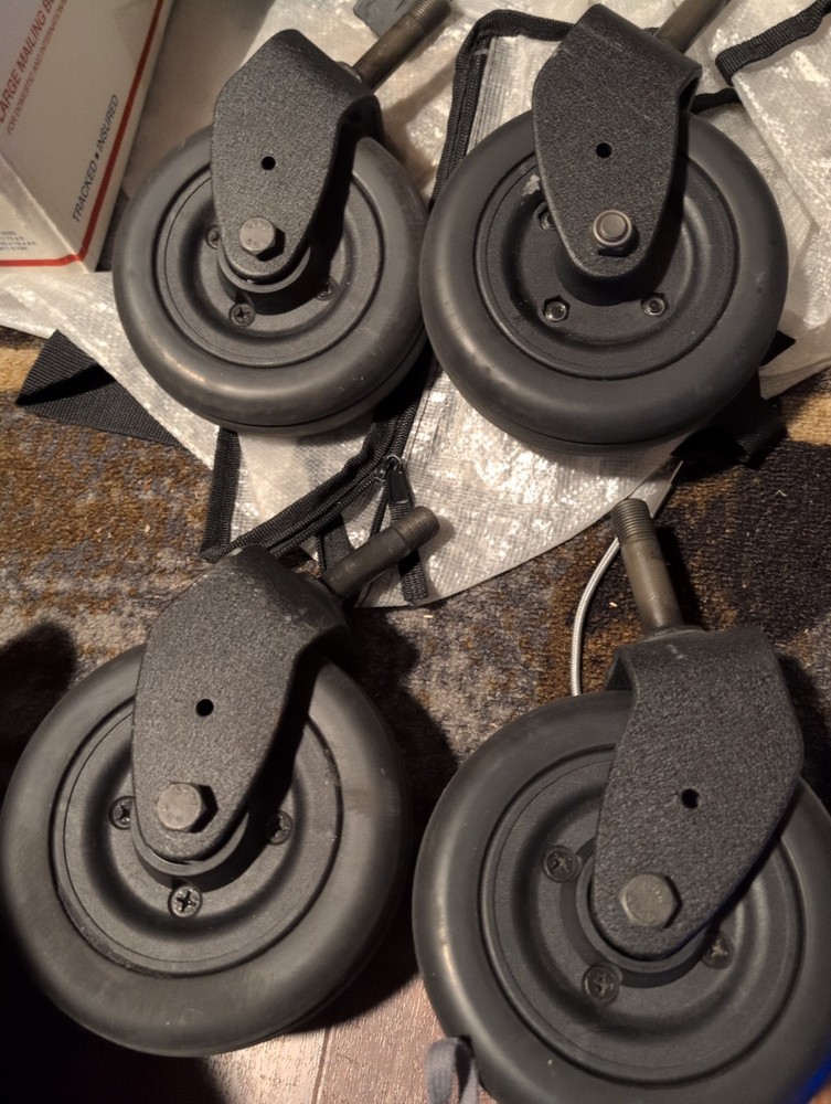 4 Caster Wheel with 2-Sided Fork for Invacare TDX SP2, TDX SP2X, TDX SP2V,