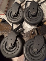 4 Caster Wheel with 2-Sided Fork for Invacare TDX SP2, TDX SP2X, TDX SP2V,