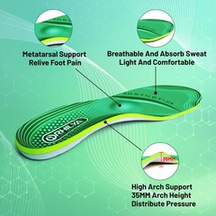 ORHILYA 220lbs+ High MEN (13-13 1/2)|WOMEN (15-15 1/2)–310MM, Yunshan Green