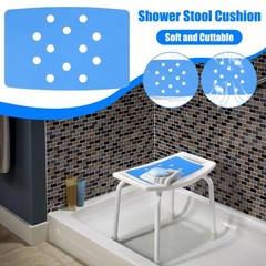 Bathtub Bath Tub Shower Seat Anti-slip Padded Bench Shower Stool Cushion 2024