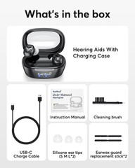 OTC Hearing Aids for Seniors & Adults, Rechargeable Hearing Aids with Noise Canc