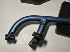 Pair Of Blue Helio C2 Motion Composite Newton Wheelchair Footrest