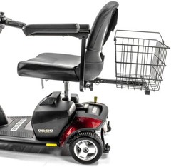 Rear Basket Accessory for Pride Mobility Scooter Sturdy Center-Support