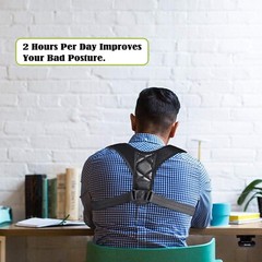 Comfortable Lightweight Back Posture Corrector with Straps for Adult Teens Youth