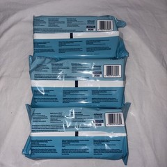 3 Packs Attends Scented Pre-Moistened Adult Washcloths 48 wipes per pack