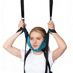 Cervical Traction Belt with Hook Home Neck Stretching Hanging Belt Soft Padde…