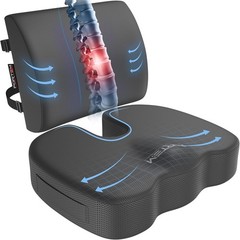 Ergonomic Car Seat Cushions – Dark Grey
