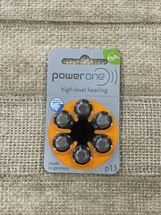 Power-One P13 1.45V Hearing Aid Batteries – 6 Pack