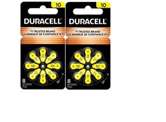 60 x Duracell Activair Size 10 Hearing aid batteries Zinc air 10 Packs of 6