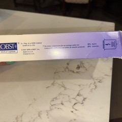 JOBST Relief 30-40 mmHg Therapeutic Waist High Beige Stockings Sz Medium NEW