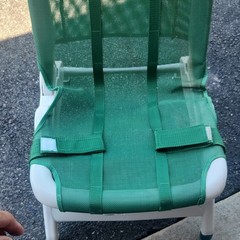 Drive OT 2000 Folding Non-Slip Shower/Bath Chair Green/White 120 lb