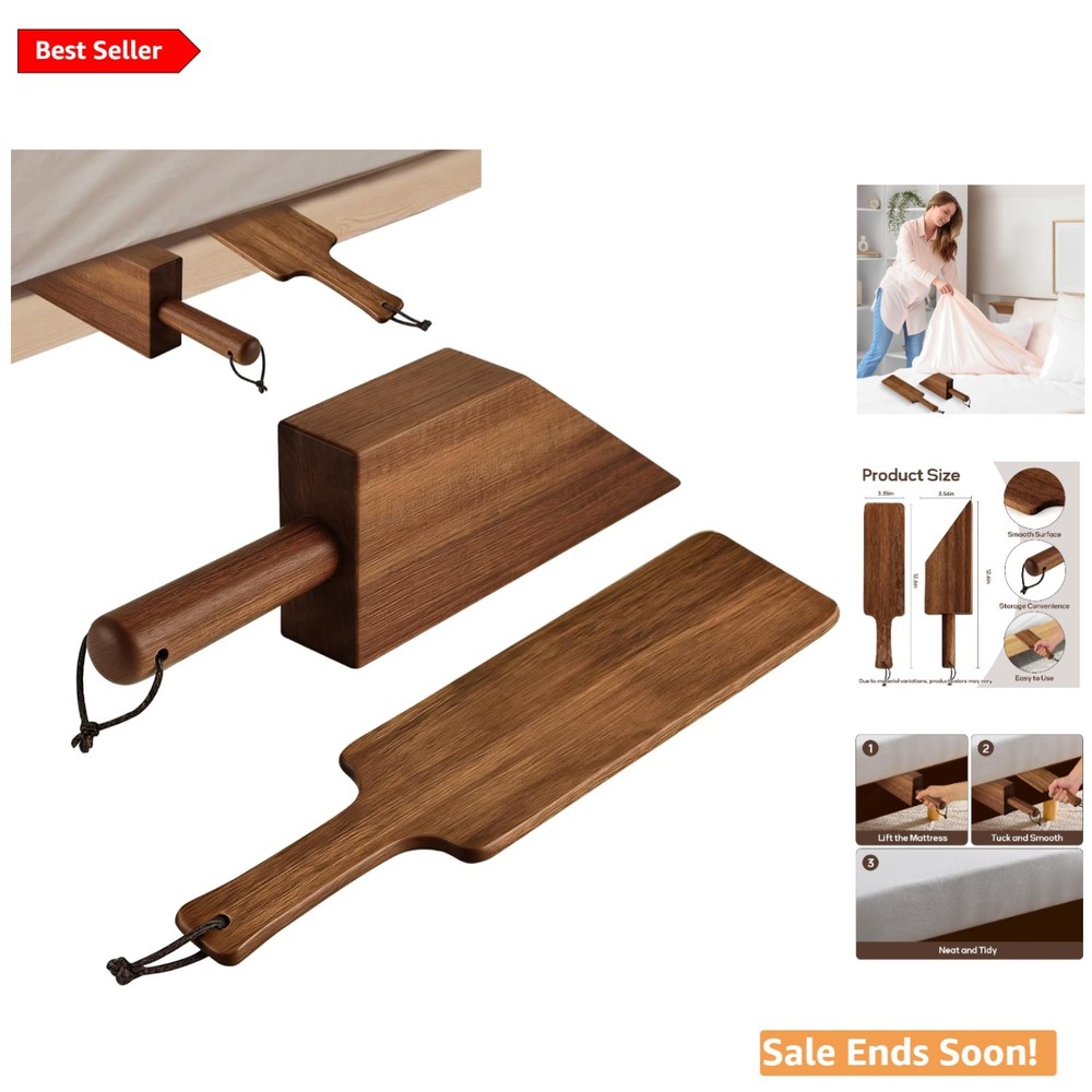 Essential Mattress Lifter and Sheet Tucker for Seniors – Acacia Wood Tools