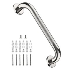 12 Inch Stainless Steel Chrome Shower Grab Bar, Bathroom 1 Foot (Pack of 1)