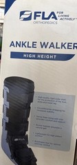 Steplite Easy Air® PNEUMATIC ANKLE WALKER BRACE Boot, HIGH HEIGHT Black, XL