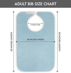 Utopia Towels 3 Pack Premium Unisex Adult Bibs for Elderly Women Men, Waterproof
