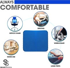 Enhanced Gel Cushion for Sciatica and Tailbone Pain | Breathable and Comfortable