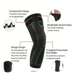 Leg Support Brace Calf Compression Sleeve Socks with Strap Sport Pain Relief US