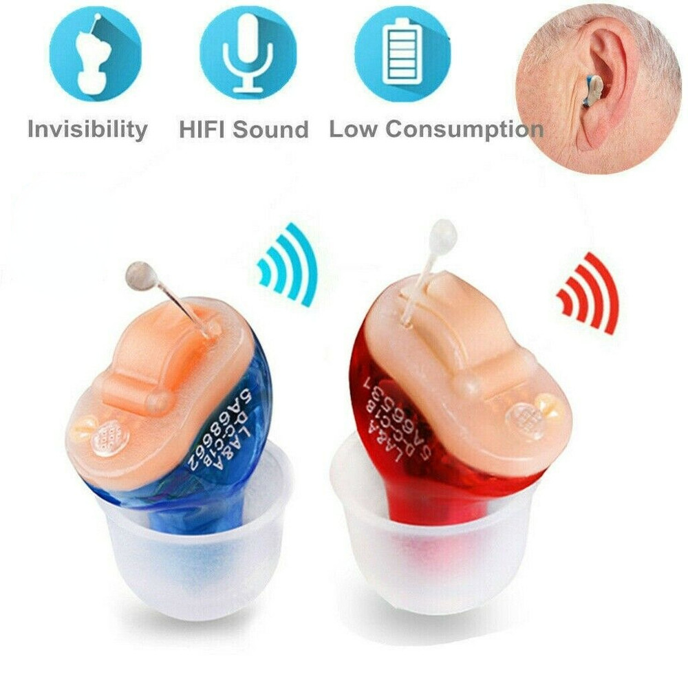 MiNi Digital Invisible Hearing Aid CIC Small Sound Voice Amplifier Enhancer US