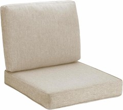 JMGBird Outdoor Cushion Tufted Pillow, Deep Seat 22″×22″, Clark Blue