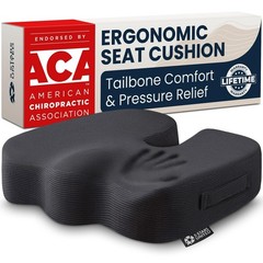 5 STARS UNITED Memory Foam Seat Cushion – Tailbone Pain Relief