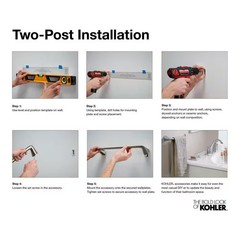 KOHLER Kumin 18 in. Grab Bar in Polished Chrome 24549-CP