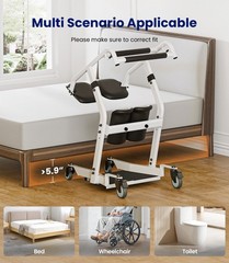 Sit-to-Stand Patient Lift, Mobility Aid with Wheels for Elderly Assistance